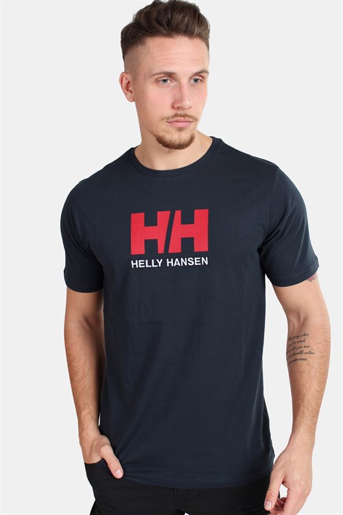 Machu Picchu automat Booth Køb Helly Hansen Logo HH T-shirt Navy Her! | Ganto